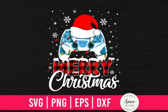 A Festive Game Controller Design Asset for Craft & Graphic Projects