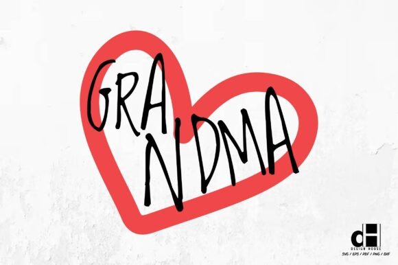 A Grandma Hearts Craft Graphic for Digital Product Selling