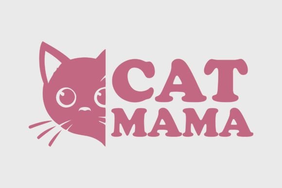 A Peeking Cat Mama SVG for Crafts and Mother's Day Graphics