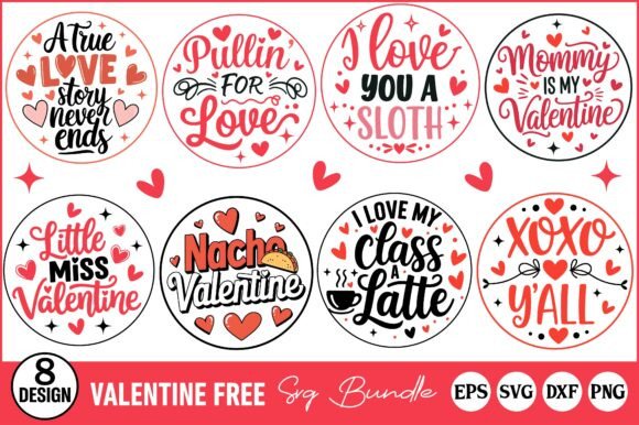 A Valentine's Day Round Sign for Brand Graphics & Crafts