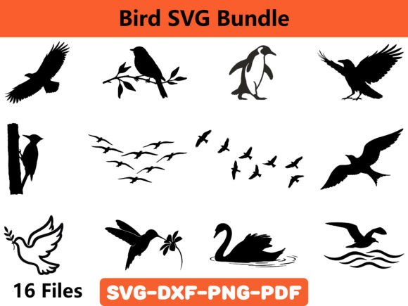 Bird SVG Bundle: A Versatile Graphic Asset for Crafts & Branding