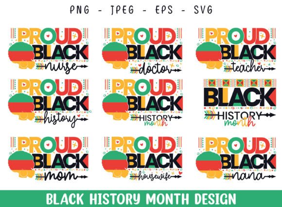 Black History Month Sayings SVG Design for Crafters & Graphics