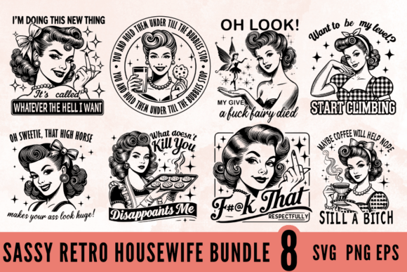 Crafting Brand Stories with Retro Housewife Graphics