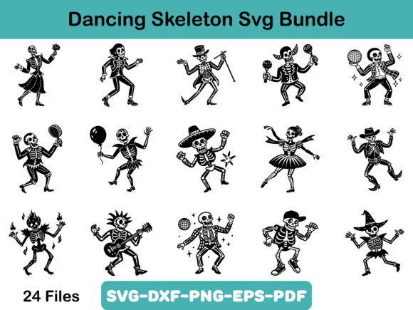 From SVG Graphics to Craft Business Branding: The Dancing Skeleton Bundle