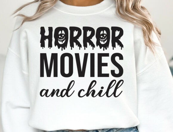 Horror Movies and Chill SVG: An Embroidered Mood