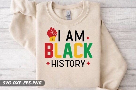 I Am Black History SVG Graphics for Crafts & Brand Identity