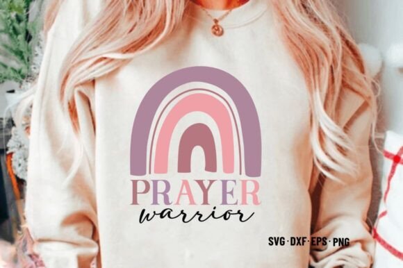 Prayer Warrior: A Graphic Design Asset for Crafts & Branding