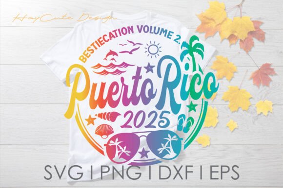 Puerto Rico Trip Vacation SVG Graphics for Crafts and Merchandise