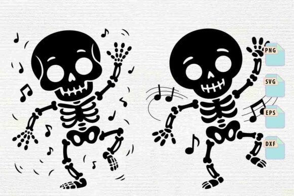 The Dancing Musician Skeleton SVG: A Versatile Graphic Design Asset