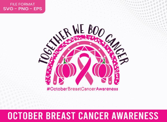 Using the Together Boo Breast Cancer Awareness SVG in Your Creative Publishing